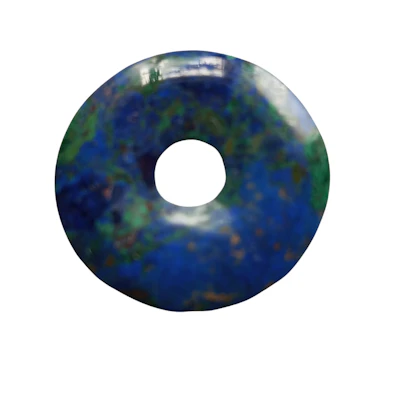 Azurit-Malachit Donut Einzelstück.