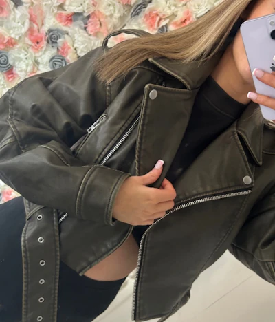 Leather buckle jackets 