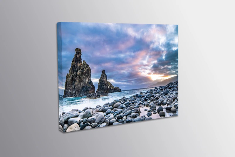 Praia da Ribeira da Janela zum Sonnenaufgang 