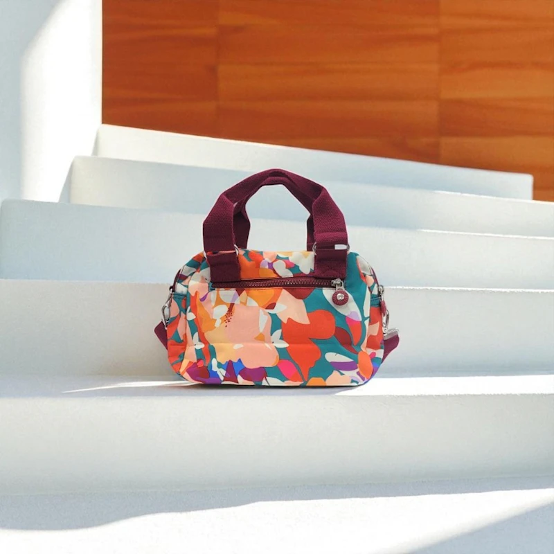 CRINKLE Printed Mini Tote Hand Bag