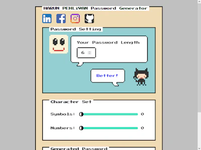  8 Bit Password Generator 