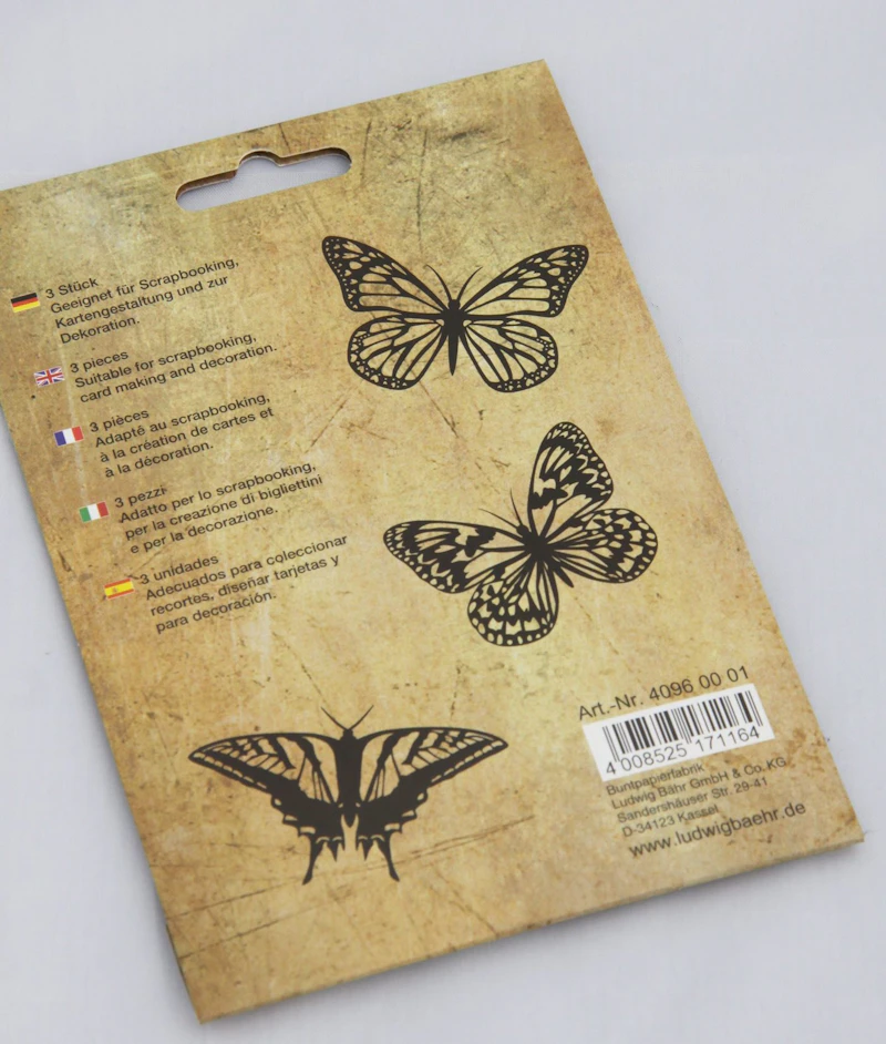 Vintage Laser Die Cuts "Schmetterling"