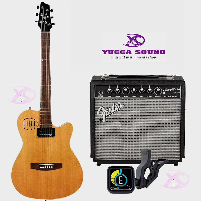 Godin A6 Ultra Natural 2015 Acoustic Electric Guitar