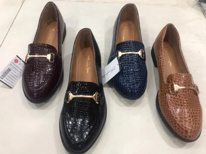 Square pattern cover Shoe- Black, Brown - Size: 37-43