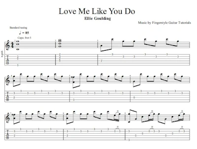 Love Me Like You Do - Ellie Goulding - TABS & Sheet Music