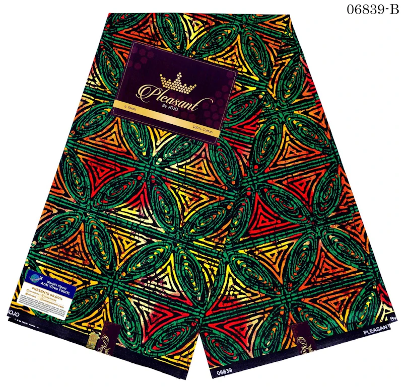 Green and red pattern Ankara