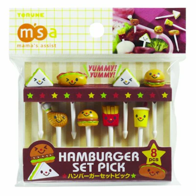 Torune Food Picks Set - Hamburger