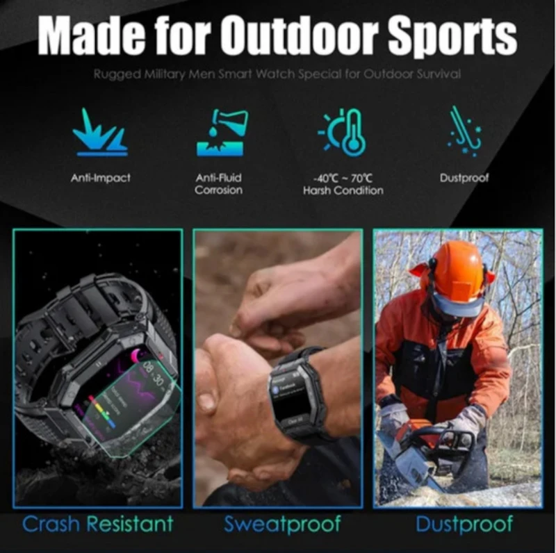 Bluetooth call fitness tracker sleep monitor smart watch