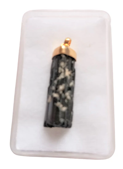 Edelsteinanhänger Turmalin schwarz