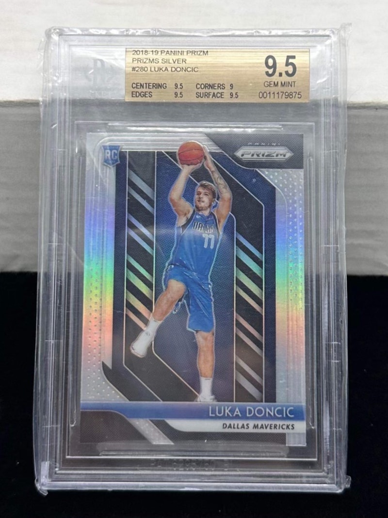 Beckett 9.5) 2018 Panini Prizm Luka Doncic Silver #280