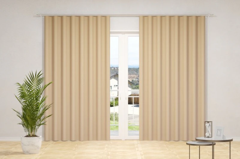 Curtain fabrics - SUNOUT, (back side of fabrics woven in white color), in 85 colors, width - 1,50 m.)