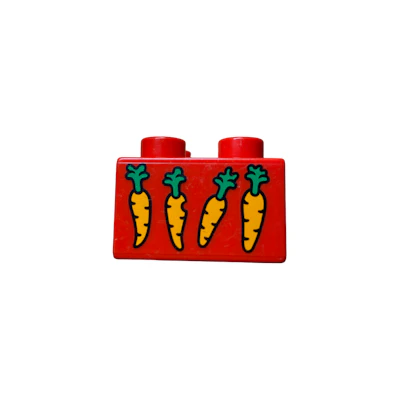 Motivstein Karotten 2x2 Noppen 