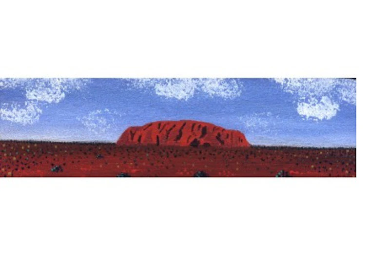 Painting - Uluru - summer skies