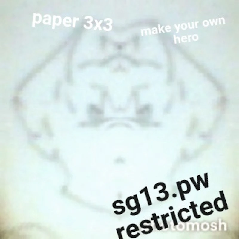 PAPERS CUT SOURCE DRAW 3X3 CM
