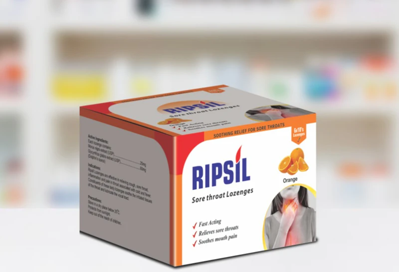 Ripsil (sore throat orange) Lozenges 