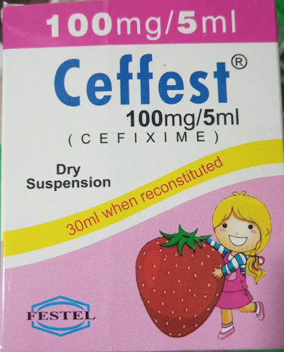 Ceffest 100mg/5ml (Cefixime USP) Syrup