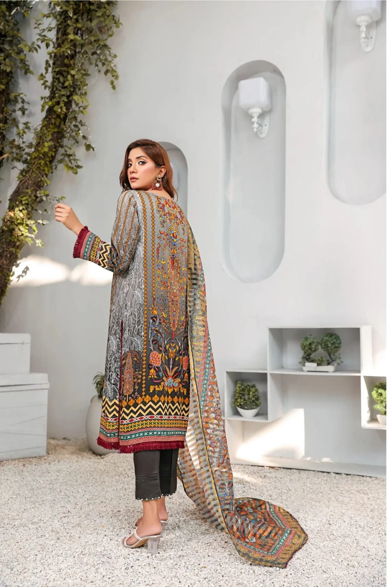 3 Pc Unstitched Viscose Suit