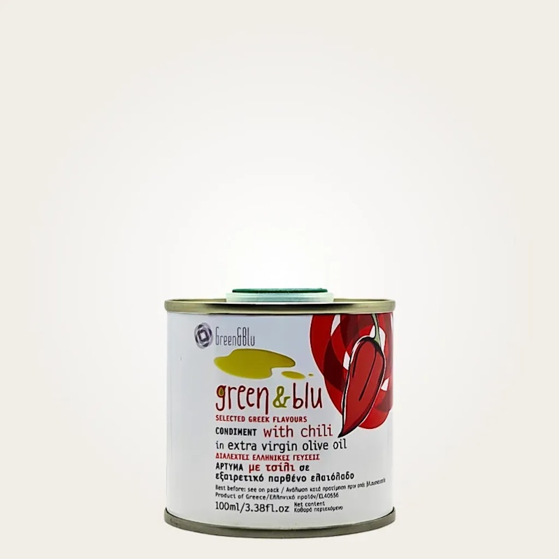 Green & Blu extra natives Olivenöl mit Chili 100ml