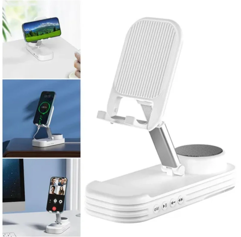 Mobile Phone Holder with Bluetooth Speaker