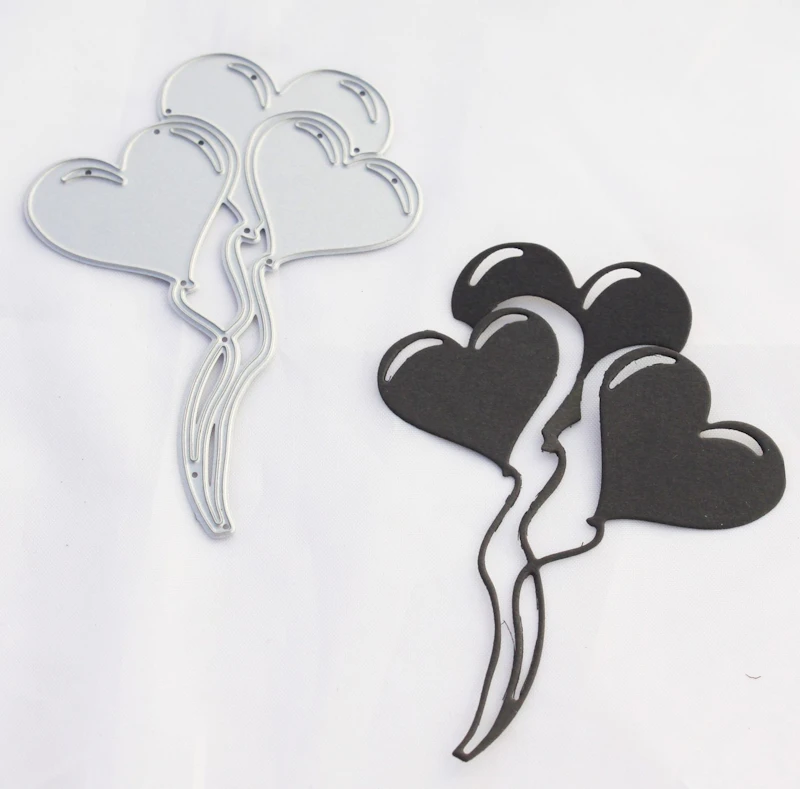 Die Cut - Schablone "Herzballons"