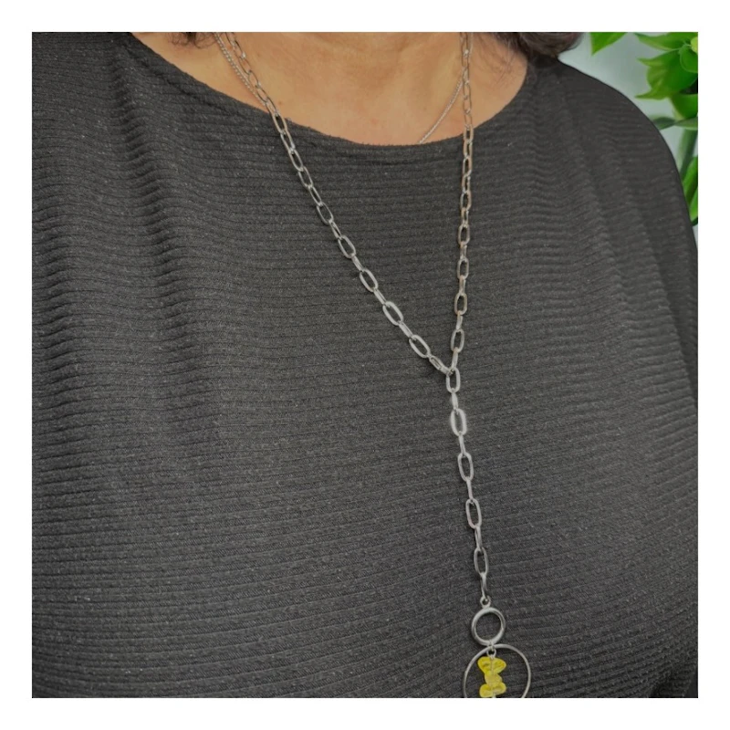 Y-Kette "Ylena" mit Citrin