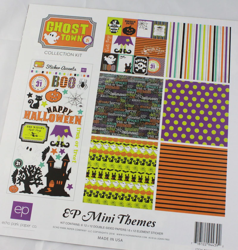 Mini Scrapbook-Set "Ghost Town", Halloween