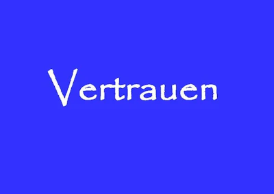 Postkarte: Vertrauen