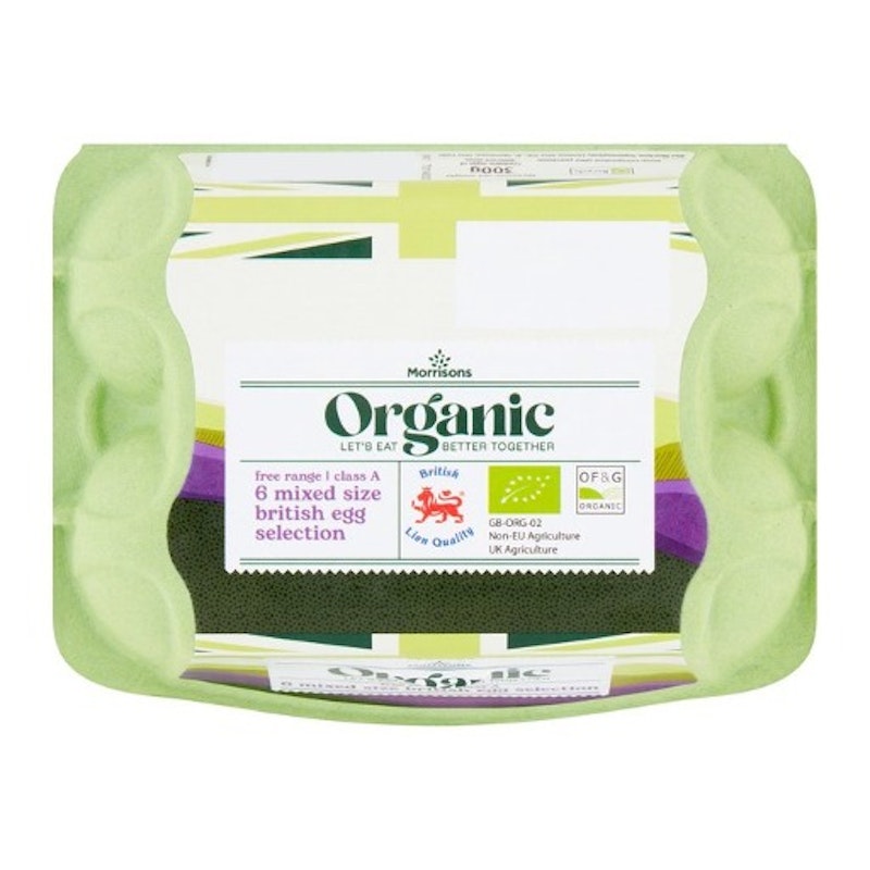 Morrisons Organic Eggs 6 per pack