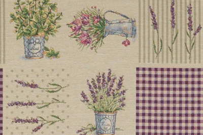 Upholstery fabric Lavender, jacquard, width - 1,40 m.