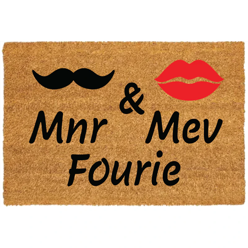 Mnr & Mev Snor - Fourie Doormat