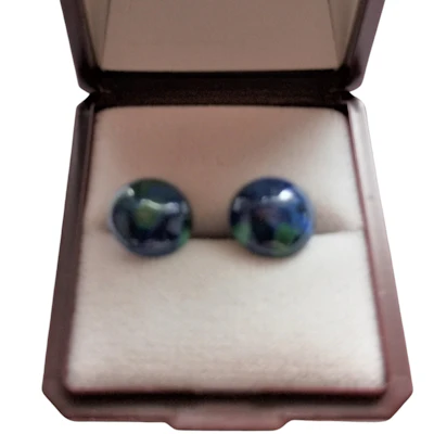 Ohrringe Azurit-Malachit Einzelstück