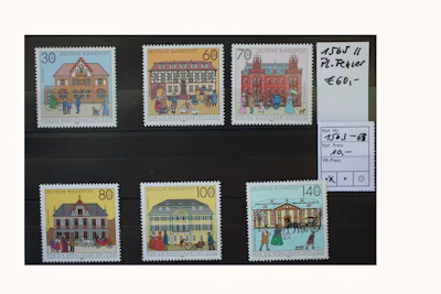 Robbert´s Briefmarken Deutschland MiNr. 1563-68 mit Plattenfehler 1565 I, postfrisch