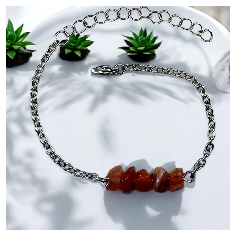 Armkettchen "Liara" mit Karneol