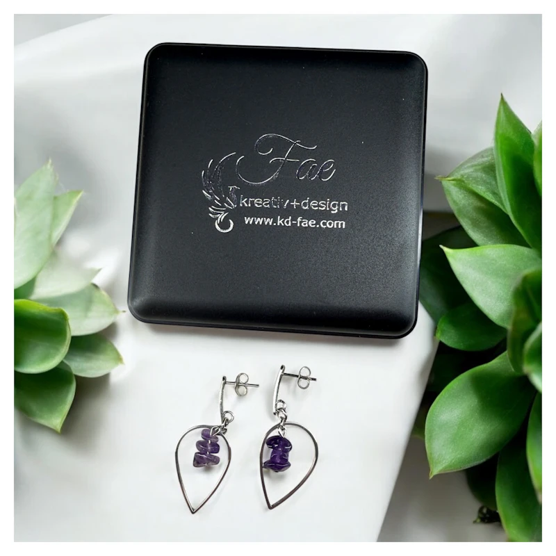 Ohrringe "Liara" mit Amethyst