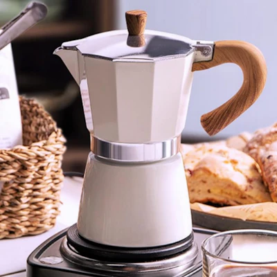 Italian Coffee Moka Pot (Gift 100 filter papers)