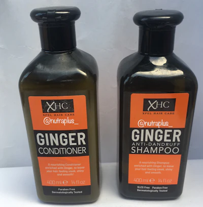 XHC Ginger Anti-dandruff Shampoo and Conditioner. 