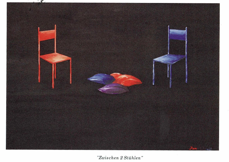 "Zwischen 2 Stühlen"