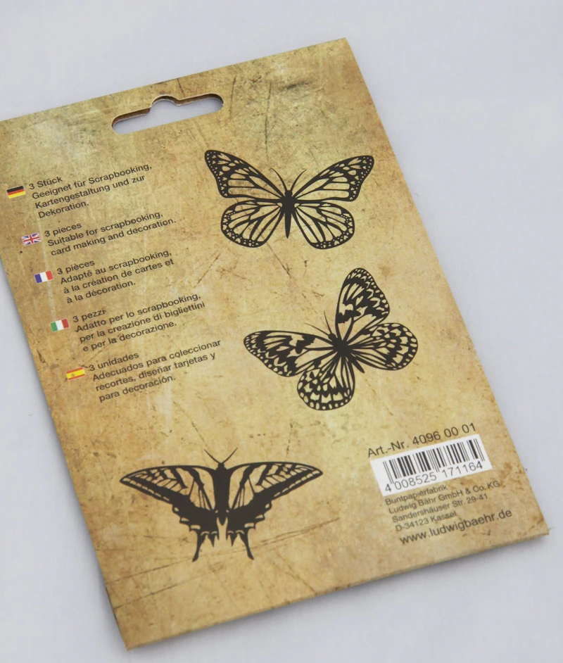 Vintage Laser Die Cuts "Schmetterling"