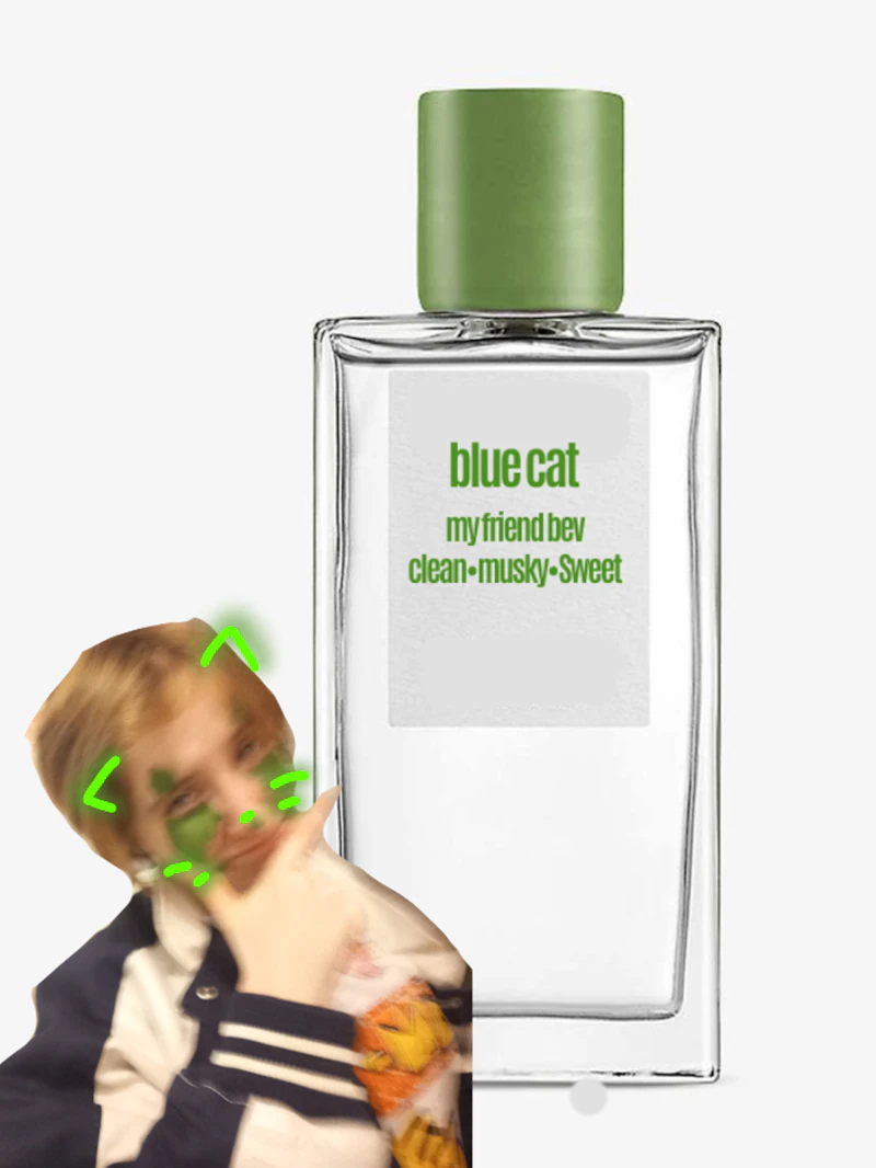 My friend bev perfume 03 "Blue cat"