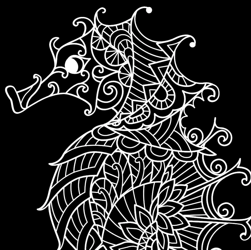 Mandalas zum Ausmalen - 70 tolle Motive auf schwarzem Hintergrund