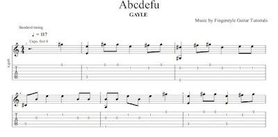 Abcdefu - GAYLE | TABS & Sheet Music