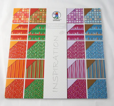 Scrapbook-Block "Winterzauber", Weihnachten