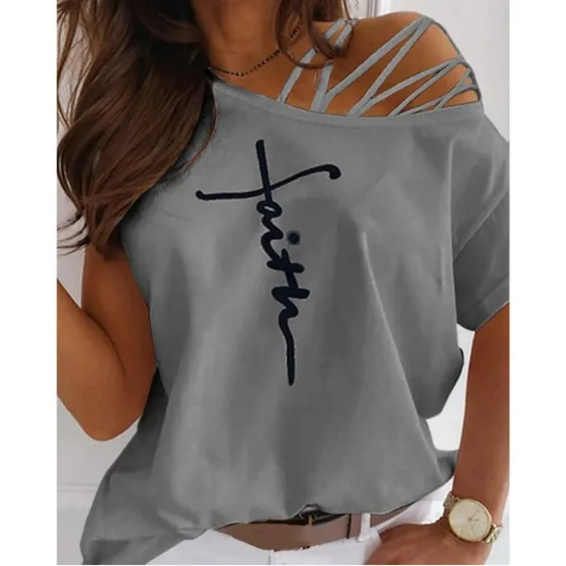 Women short sleeve summer t shirt