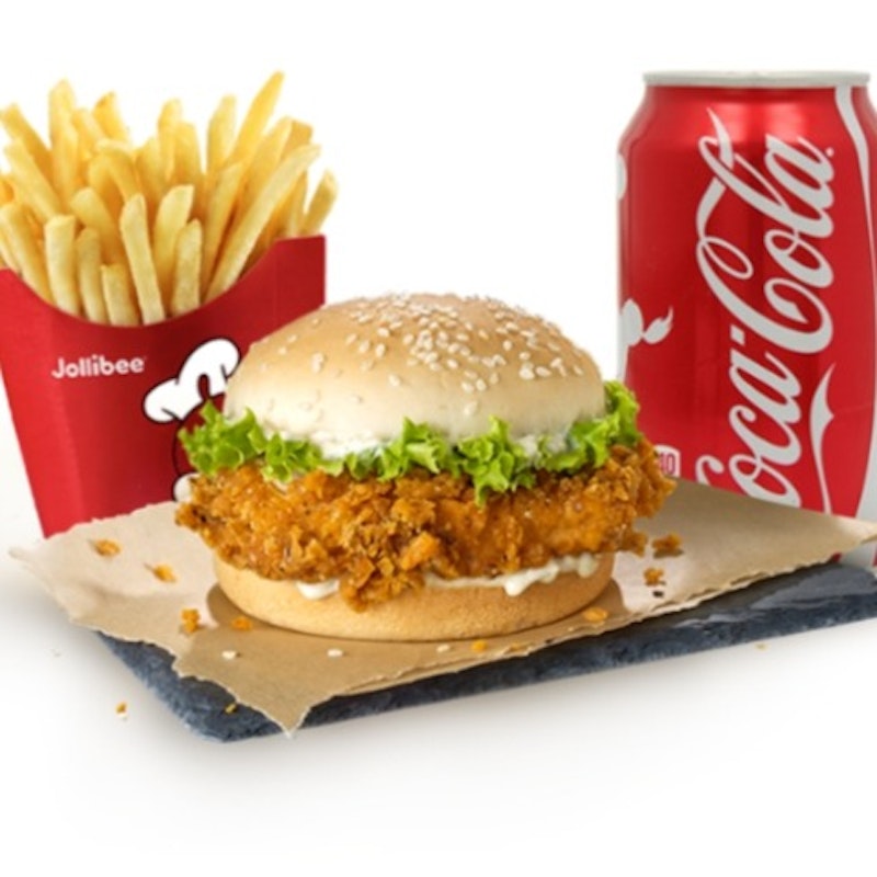 Chicken Burger with Large Fries+1Coke (信和 Jollibee)