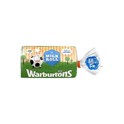 Warburtons Milk Roll Bread 400g