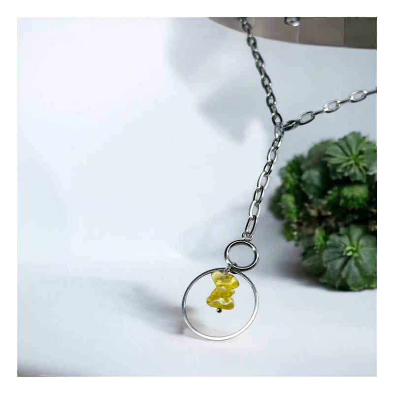 Y-Kette "Ylena" mit Citrin
