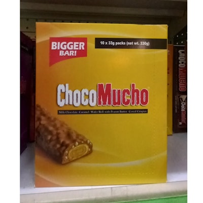 ChocoMucho chocolate bars caramel flavor with peanut butter (Yoyo Mart)