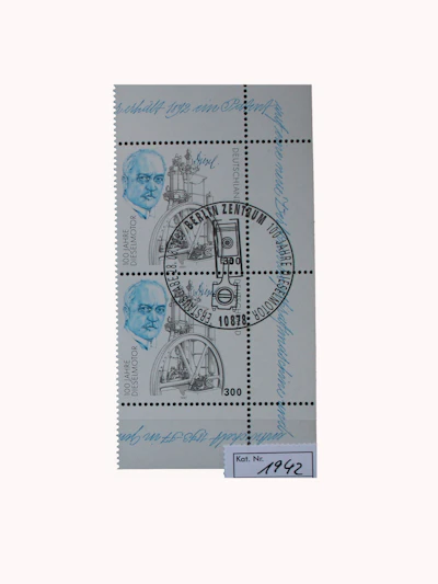 Robbert´s Briefmarken Deutschland R-2er Stück MiNr. 1942 "100 Jahre Dieselmotor" mit SSt