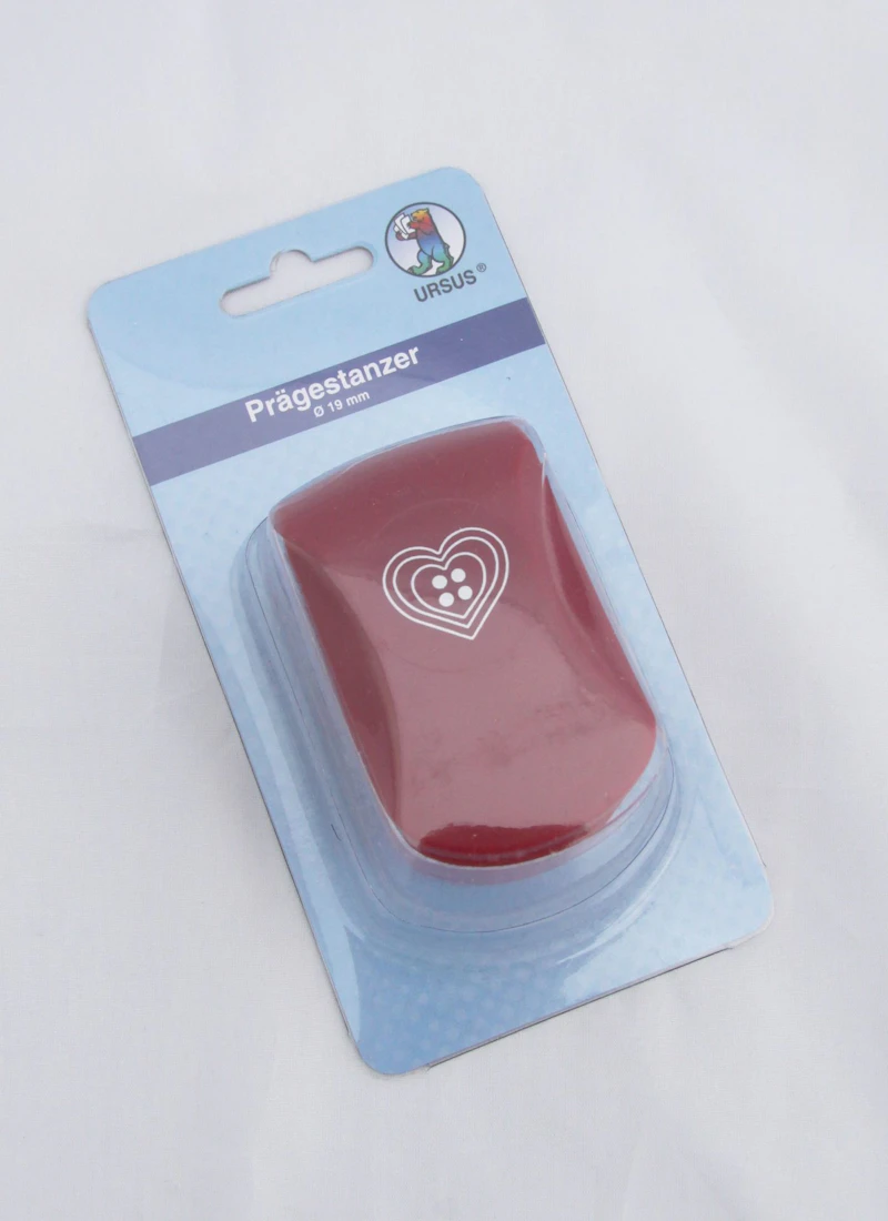 Prägestanzer "Herzknopf", 19mm