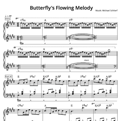 Noten: Butterfly